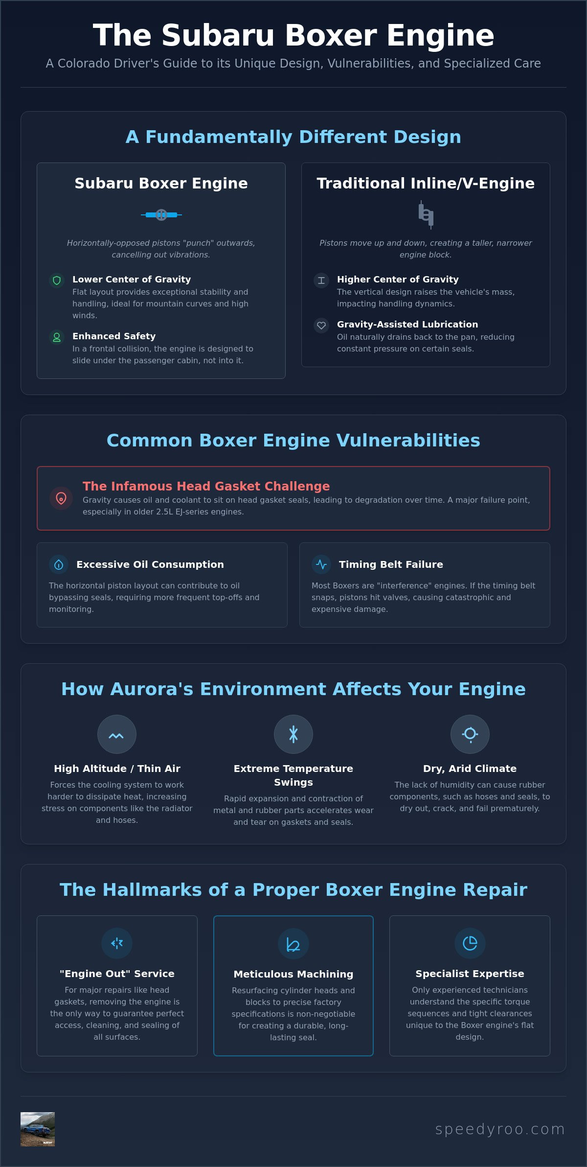 Subaru Boxer Engine Repair in Aurora: The Specialist’s Guide for 2026