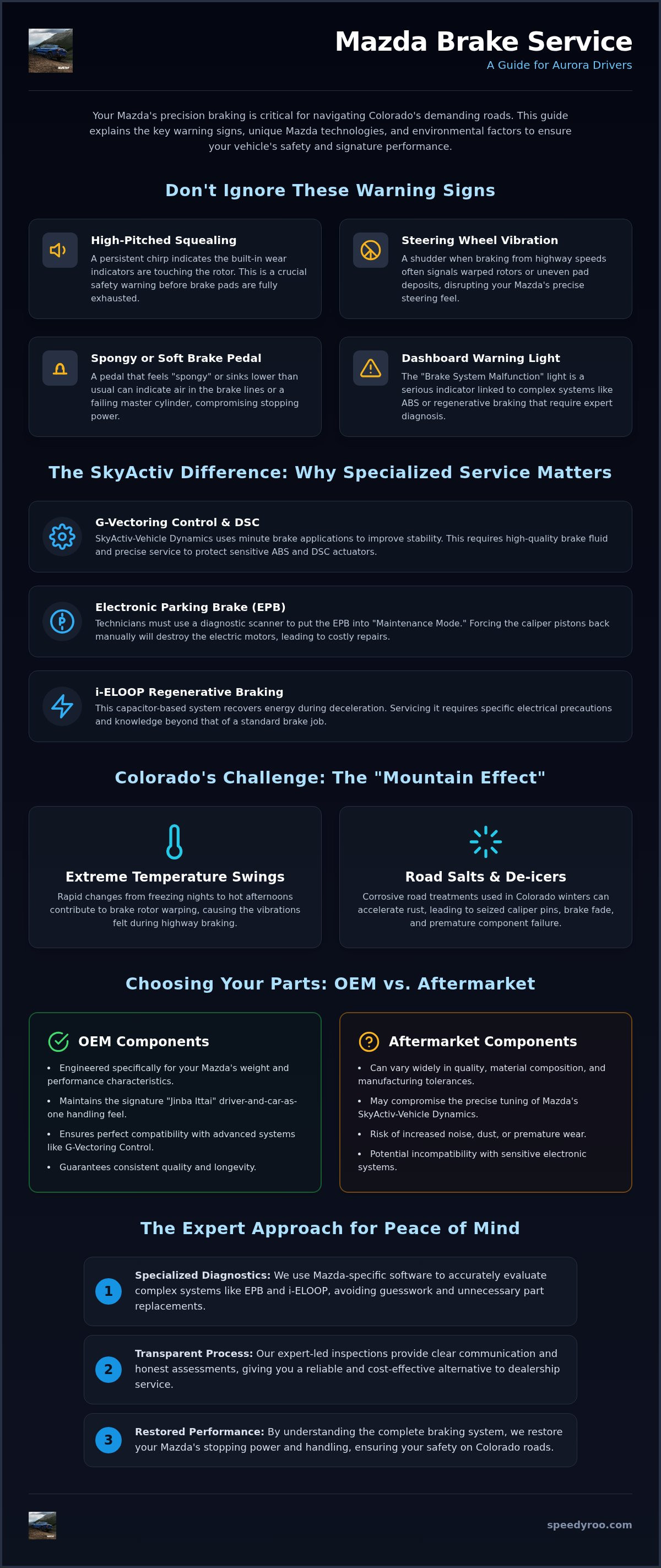 Mazda Brake Repair Aurora: Precision Service for Your SkyActiv System Mazda Brake Repair Aurora: Precision Service for Your SkyActiv System